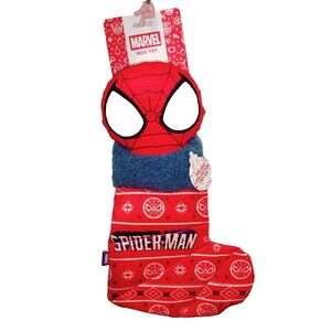 Dog Toy Squeaker Marvel Spiderman 13" Stocking Toy, 5 Squeakers Inside NEW